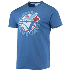 Toronto Blue Jays Homage Hand-Drawn Logo Tri-Blend T-Shirt - Royal - MLB on Sale