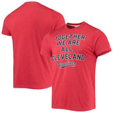Cleveland Guardians Homage Hyper Local Tri-Blend T-Shirt - Red - MLB Sale