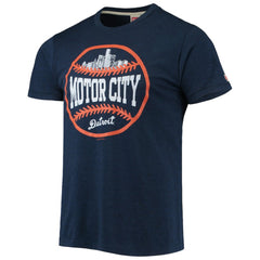 Detroit Tigers Homage Hyper Local Tri-Blend T-Shirt - Navy - MLB Online