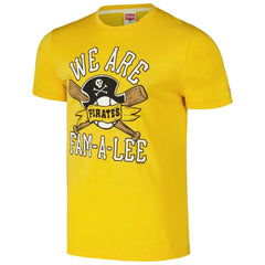 Pittsburgh Pirates Homage Hyper Local Tri-Blend T-Shirt - Gold - MLB Sale