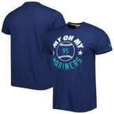Seattle Mariners Homage Hyper Local Tri-Blend T-Shirt - Navy - MLB Lifestyle