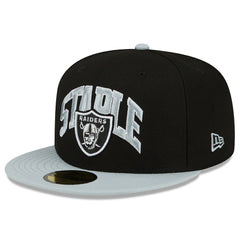 Las Vegas Raiders New Era NFL x Staple Collection 59FIFTY Fitted Hat Black/Gray