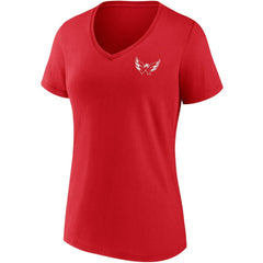 Washington Capitals Fanatics Women's Team Mother's Day V-Neck T-Shirt - Red - NHL 4720201