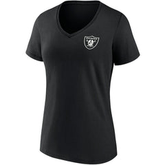 Fanatics Las Vegas Raiders Women's Team Mother's Day V-Neck T-Shirt Black