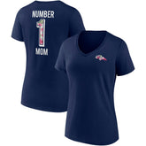 Fanatics Denver Broncos Women's Team Mother's Day V-Neck T-Shirt Navy