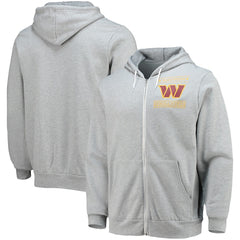 Fanatics Washington Commanders NFL x Darius Rucker Collection Sponge Fleece Full-Zip Hoodie Heathered Gray