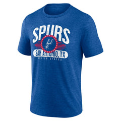 San Antonio Spurs Badge of Honor Tri-Blend T-Shirt Royal