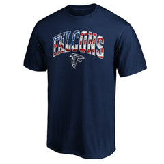Atlanta Falcons Banner Wave Logo T-Shirt Navy