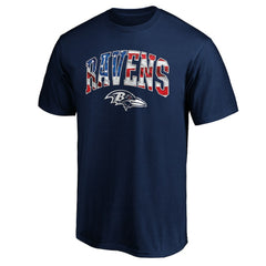 Baltimore Ravens Banner Wave Logo T-Shirt Navy