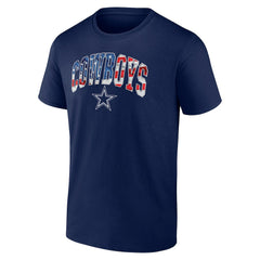Dallas Cowboys Banner Wave Logo T-Shirt Navy