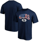 San Francisco 49ers Banner Wave Logo T-Shirt Navy