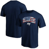 Tampa Bay Buccaneers Banner Wave Logo T-Shirt Navy