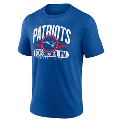 New England Patriots Badge of Honor Tri-Blend T-Shirt Royal