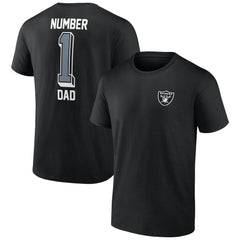 Las Vegas Raiders Number One Dad T-Shirt Black