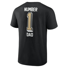 New Orleans Saints Number One Dad T-Shirt Black