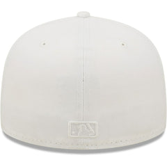 Cincinnati Reds New Era White on White 59FIFTY Fitted Hat - New Era Discount