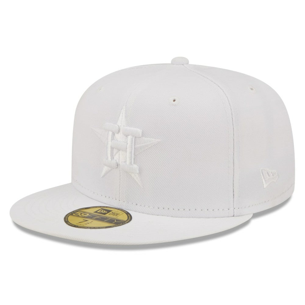 Houston Astros New Era White on White 59FIFTY Fitted Hat - New Era Sale