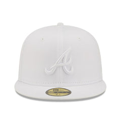 Atlanta Braves New Era White on White 59FIFTY Fitted Hat - New Era Online