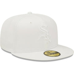Chicago White Sox New Era White on White 59FIFTY Fitted Hat - New Era Discount