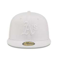 Athletics New Era White on White 59FIFTY Fitted Hat - New Era Sale