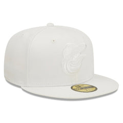 Baltimore Orioles New Era White on White 59FIFTY Fitted Hat - New Era Online