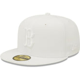 Boston Red Sox New Era White on White 59FIFTY Fitted Hat - New Era Online