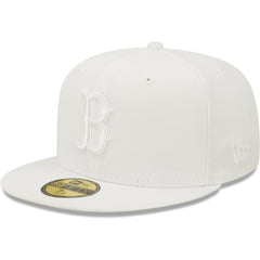 Boston Red Sox New Era White on White 59FIFTY Fitted Hat - New Era Online
