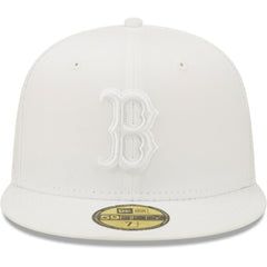 Boston Red Sox New Era White on White 59FIFTY Fitted Hat - New Era Online