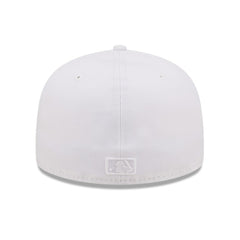 Texas Rangers New Era White on White 59FIFTY Fitted Hat - New Era Lifestyle