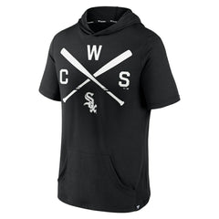 Chicago White Sox Fanatics Iconic Rebel Short Sleeve Hooded Top - Black - Fanatics Sale