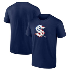 Seattle Kraken Banner Wave T-Shirt - Deep Sea Blue - NHL 4732360