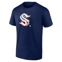 Seattle Kraken Banner Wave T-Shirt - Deep Sea Blue - NHL 4732360