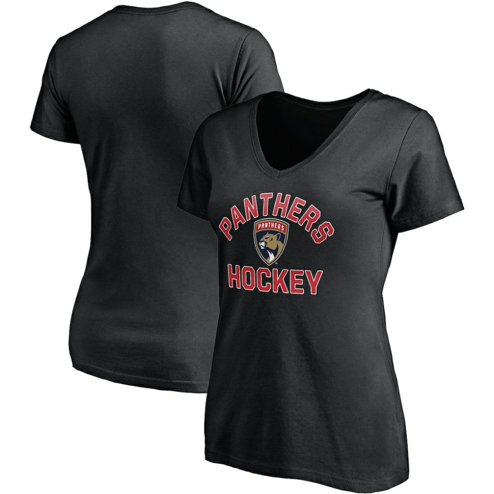 Florida Panthers Fanatics Women' s Overtime V-Neck T-Shirt - Black - NHL 4734509