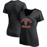 Florida Panthers Fanatics Women' s Overtime V-Neck T-Shirt - Black - NHL 4734509