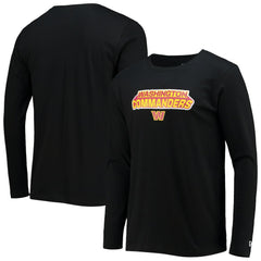 Washington Commanders New Era Long Sleeve T-Shirt Black