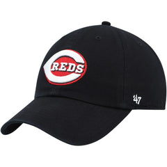 Cincinnati Reds '47 Clean Up Adjustable Hat - Black - 47 brand Discount