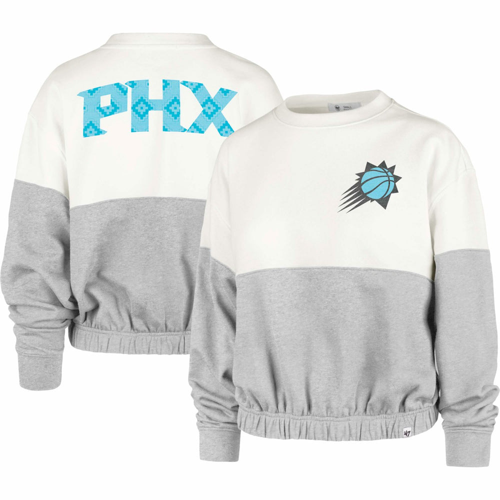 Phoenix Suns '47 Women's 2022/23 City Edition Take Two Bonita Sweatshirt Cream | 47 brand