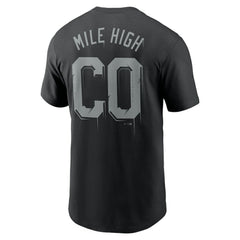 Colorado Rockies Nike Mile High Local Team T-Shirt - Black - Nike Online
