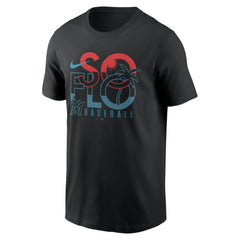 Miami Marlins Nike So Flo Local Team T-Shirt - Black - Nike Lifestyle