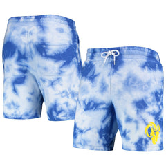 Los Angeles Rams New Era Tie-Dye Shorts Royal