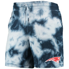 New England Patriots New Era Tie-Dye Shorts Navy