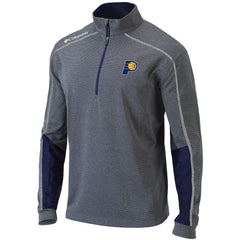 Indiana Pacers Omni-Wick Shotgun 2.0 Quarter-Zip Pullover Top Heathered Gray/Navy | Columbia Lifestyle