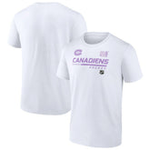 Montreal Canadiens NHL Hockey Fights Cancer T-Shirt - White - NHL 4751723