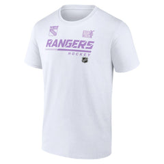 New York Rangers NHL Hockey Fights Cancer T-Shirt - White - NHL 4751730