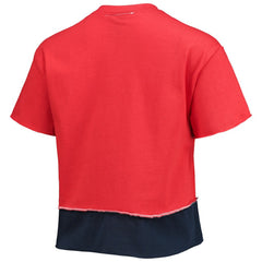 Atlanta Braves Refried Apparel Women's Cropped T-Shirt - Red - MLB Sale