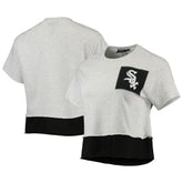 Chicago White Sox Refried Apparel Women's Cropped T-Shirt - Heathered Gray - MLB Online