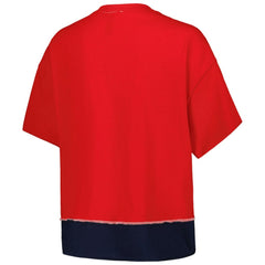 Cleveland Guardians Refried Apparel Women's Cropped T-Shirt - Red - MLB Discount