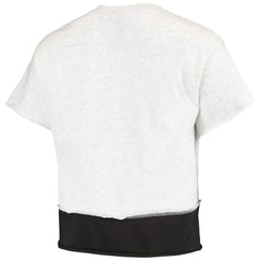San Diego Padres Refried Apparel Women's Cropped T-Shirt - Gray - MLB Sale