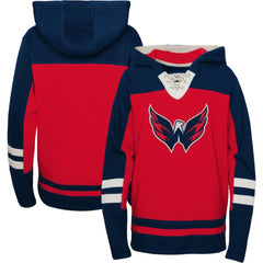 Washington Capitals Youth Ageless Revisited Home Lace-Up Pullover Hoodie - Red - NHL 4753014