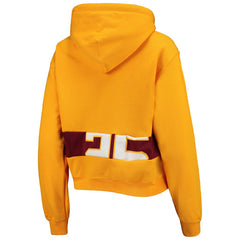 Washington Commanders Refried Apparel Women's Cropped Pullover Hoodie Gold